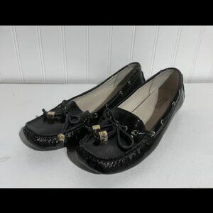 Michael Michael Kors Black Leather Tassel Women's Loafers Size 7M